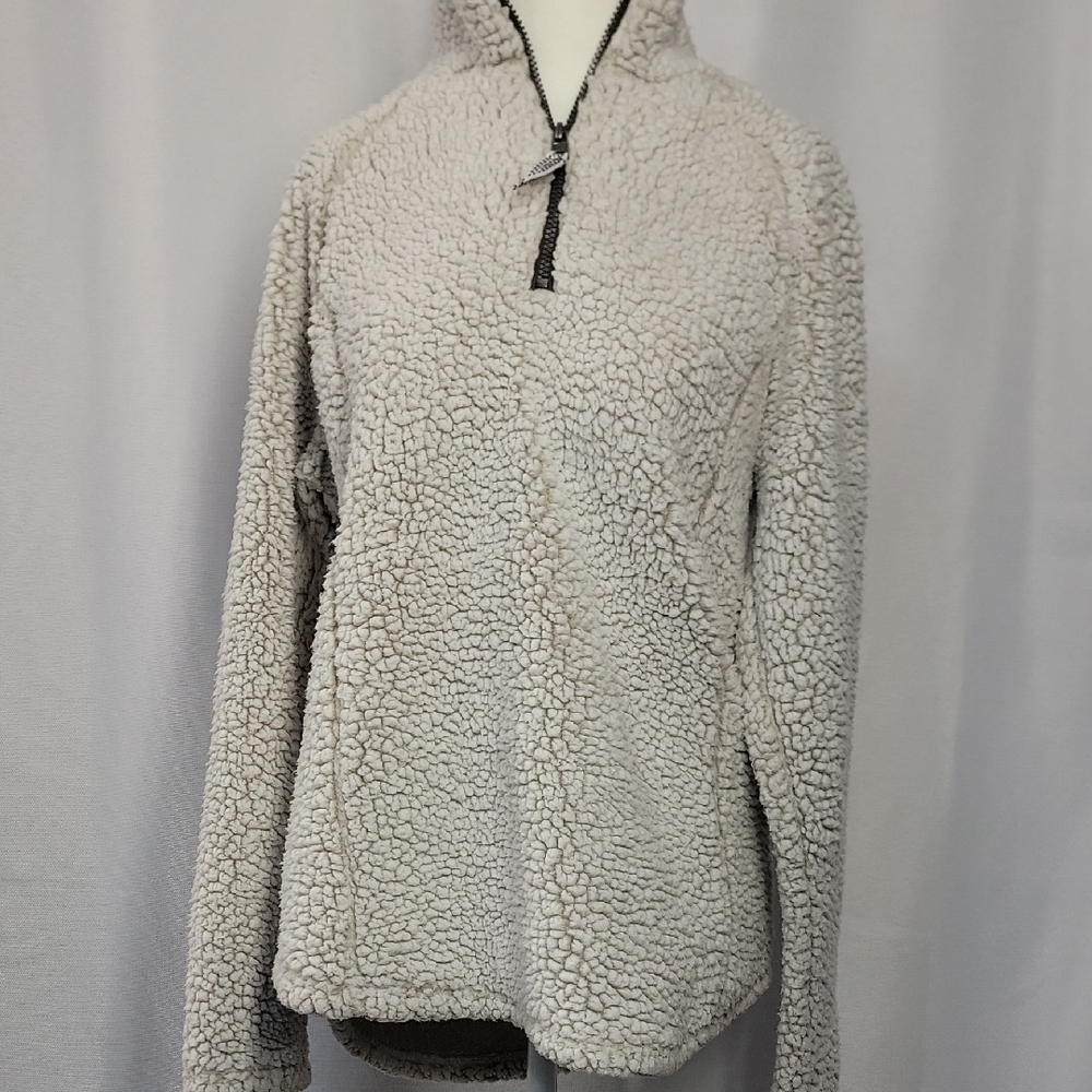 Women's Cream Sherpa Jacket